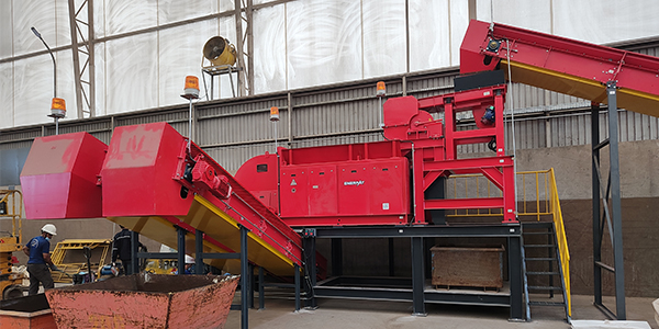 锤式废金属撕碎机，金属回收高效处置设备