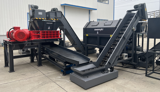 设备升级 | 恩派特废旧滤油器回收处理线，资源循环利用再提速！