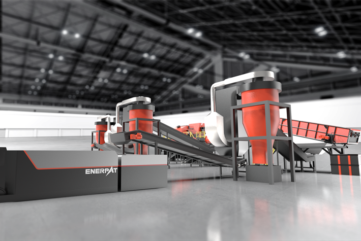 新能源汽车壳体破碎分选清洗方案