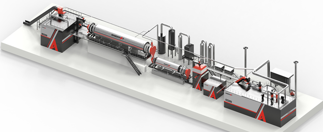 带电锂电池破碎分选方案