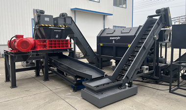 浙江危险废物治理中心定制滤油器破碎线客户现场