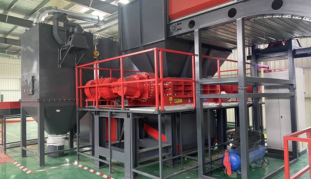 苏州某环保科技公司破碎锂电池案例