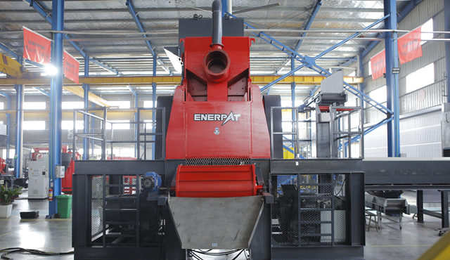 上海某资源再生公司定制断桥铝破碎线客户现场