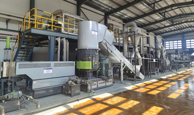 GLM再生资源公司定制PE薄膜破碎清洗案例