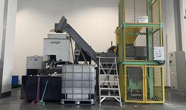  上海FQ特种合金公司定制镍合金屑脱油清洗压饼线案例