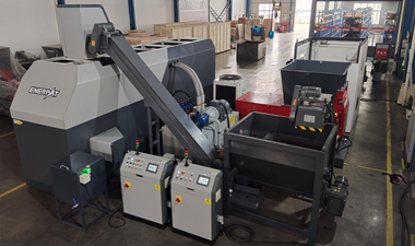 甘肃JC镍合金公司定制镍合金屑破碎脱油压饼线案例