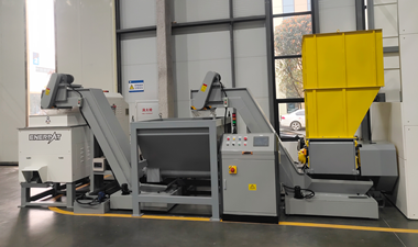 沈阳JF航空机械公司定制镍合金屑破碎脱油清洗线案例